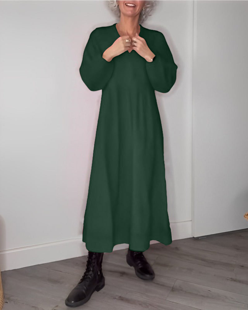 Pulloverkleid mit langer linie