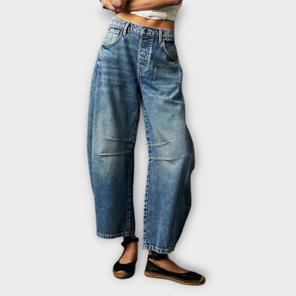 Damenjeans classic weit geschnitten