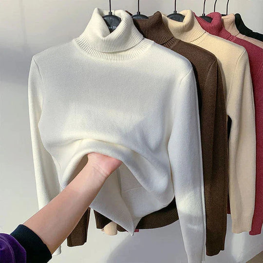 Cozy klassischer rollkragenpullover