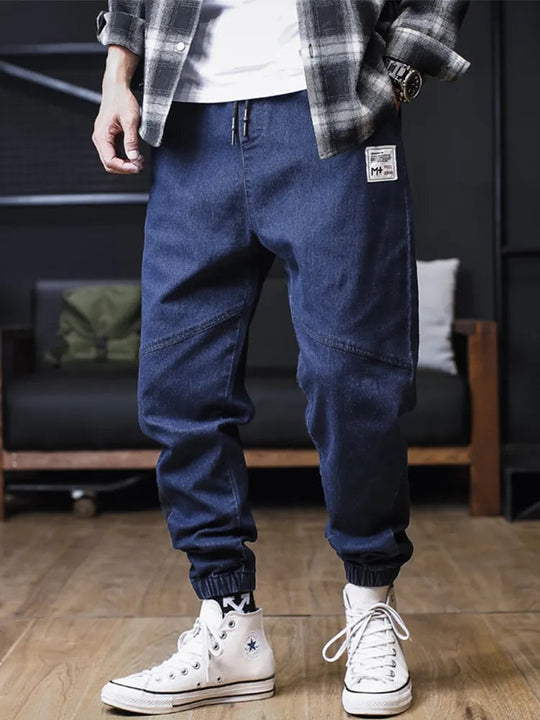 Jeans-jogger für männer