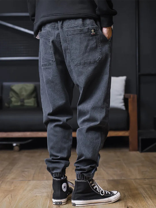 Jeans-jogger für männer