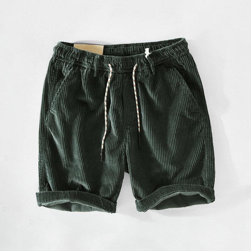 Herren-cord-shorts