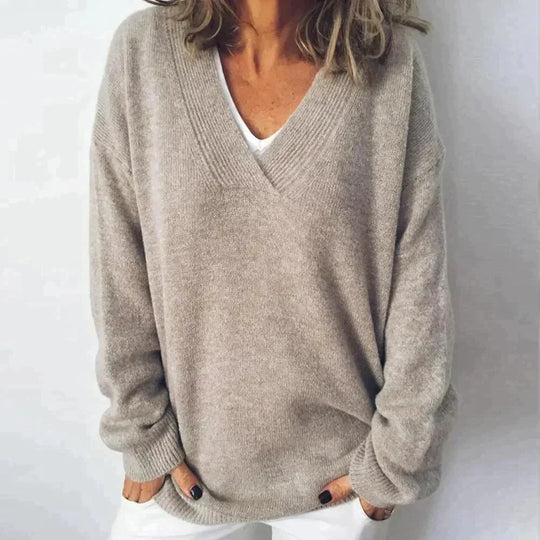 Stylischer kaschmir-pullover